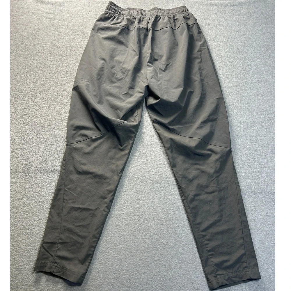 adidas Track Training Pants Mens Small Charcoal Gray Woven Athletic Workout